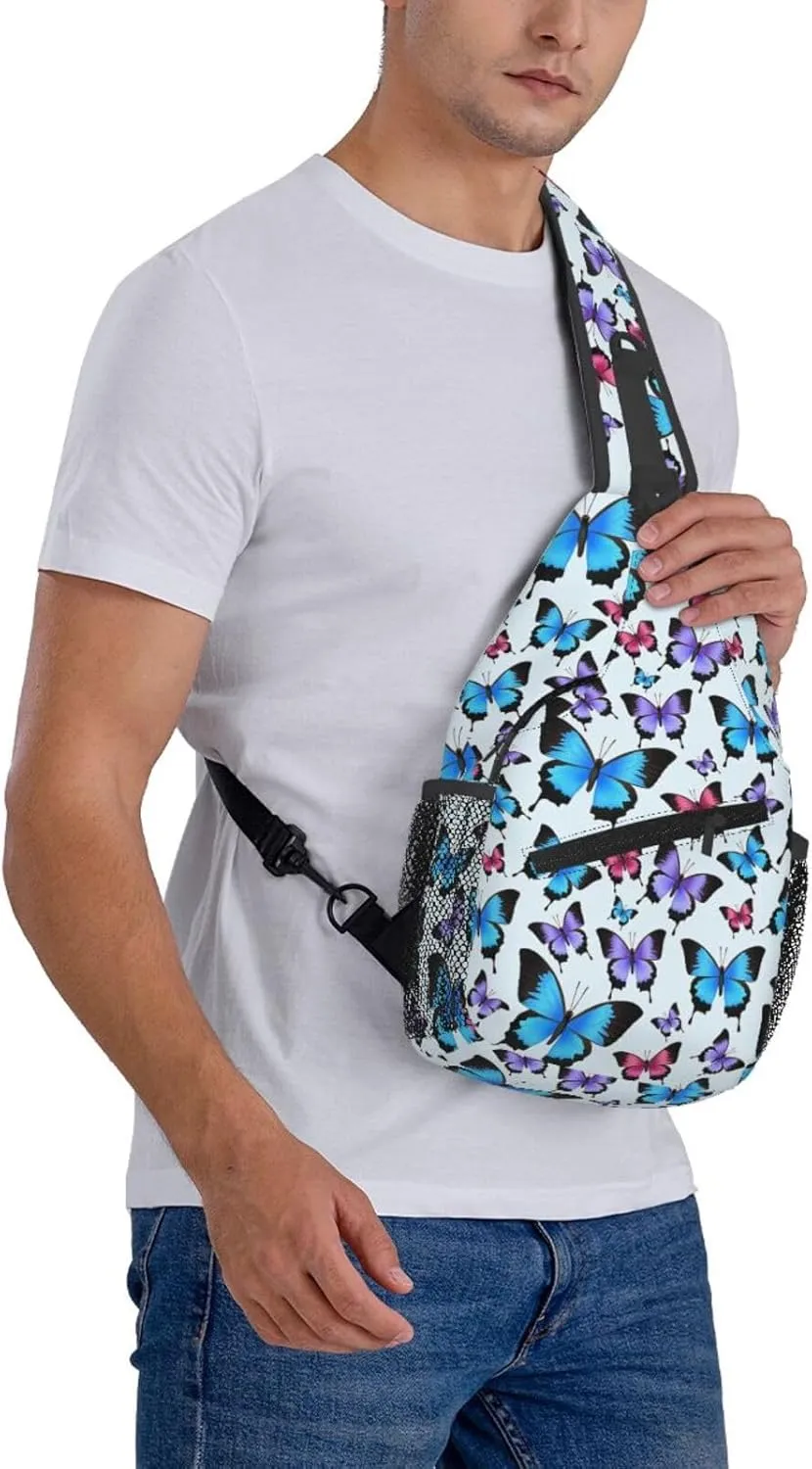 Autism Awareness Mom Crossbody Bag Adjustable Sling Bag Casual Chest Bags Travel Shoulder Backpack