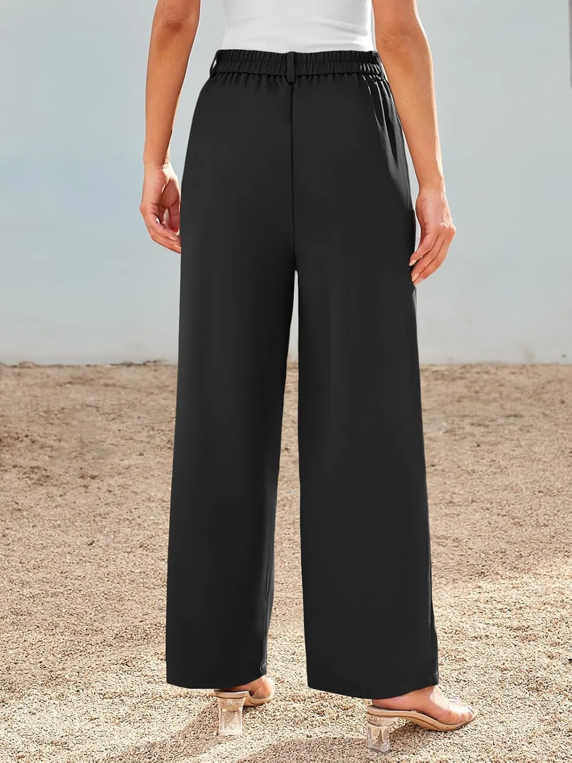 AUTOMET Women Wide Leg Dress Pants High Waisted Loose Fit Business Casual Work Trousers with Pockets 2025