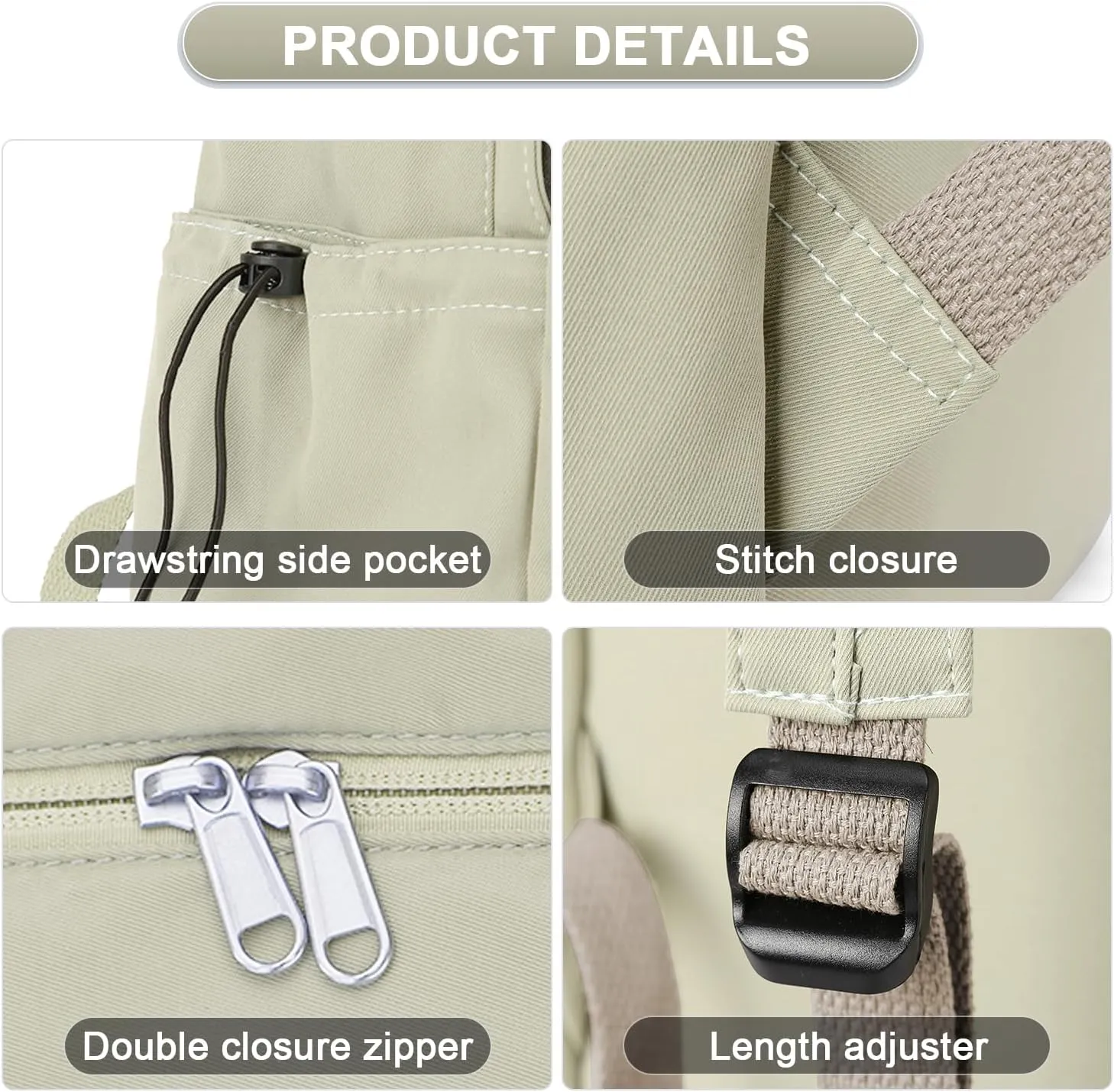 Backpack Lightweight Bag Waterproof High Middle Backpack For Cute Aesthetic Backpack Casual Daypack For Men Women Green
