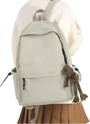 Backpack Lightweight Bag Waterproof High Middle Backpack For Cute Aesthetic Backpack Casual Daypack For Men Women Green