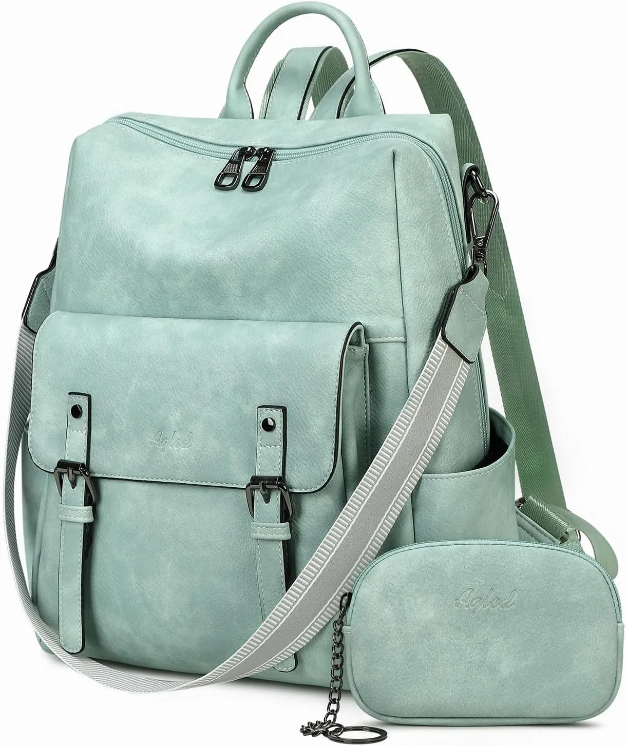Backpack Purse for Women PU Leather Back Packs Designer Ladies Shoulder Bag Fashion Faux Work Travel Handbags