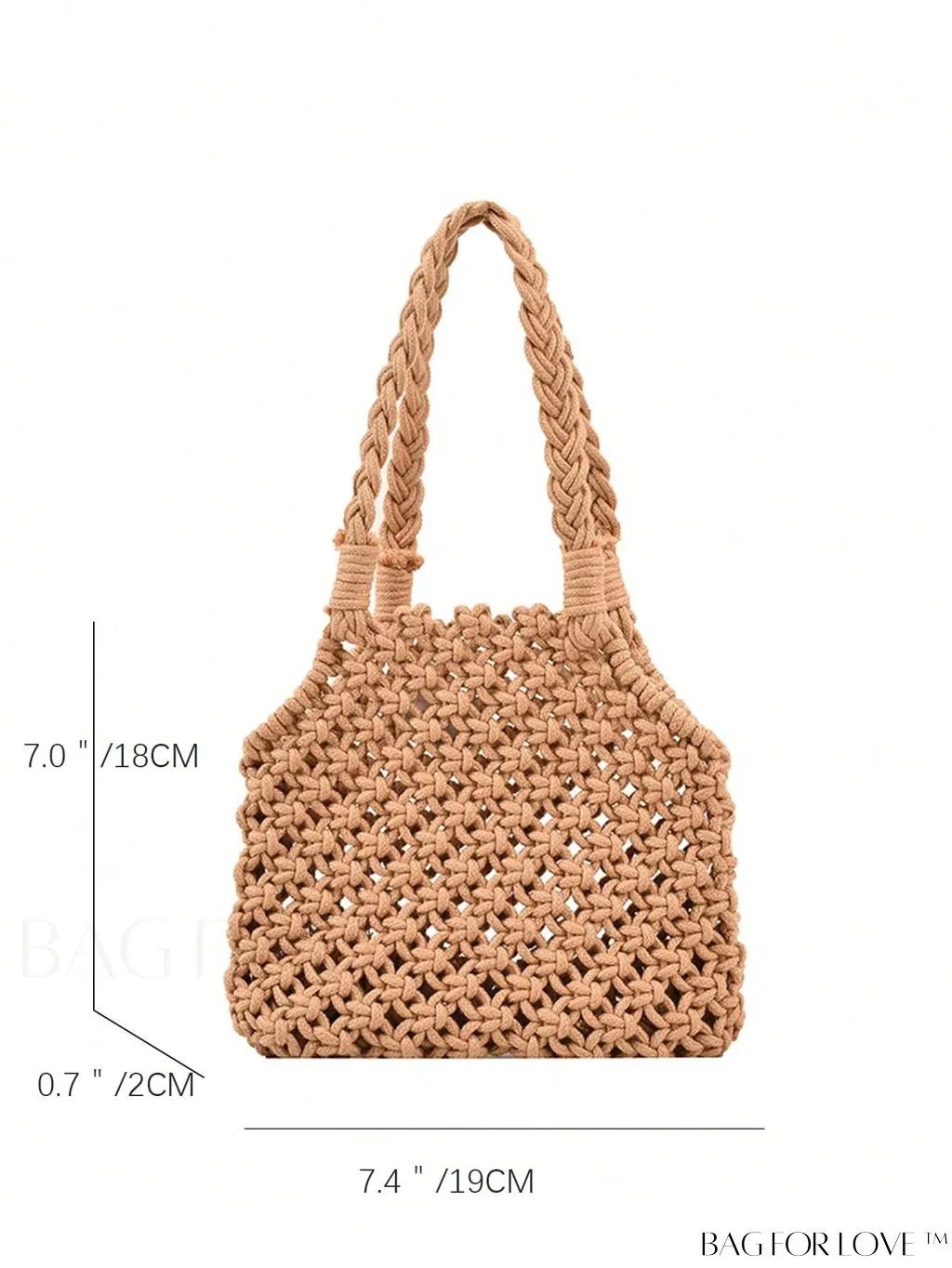 BagForLove - Black Hollow Out Crochet Mini Bag for Stylish Vacations