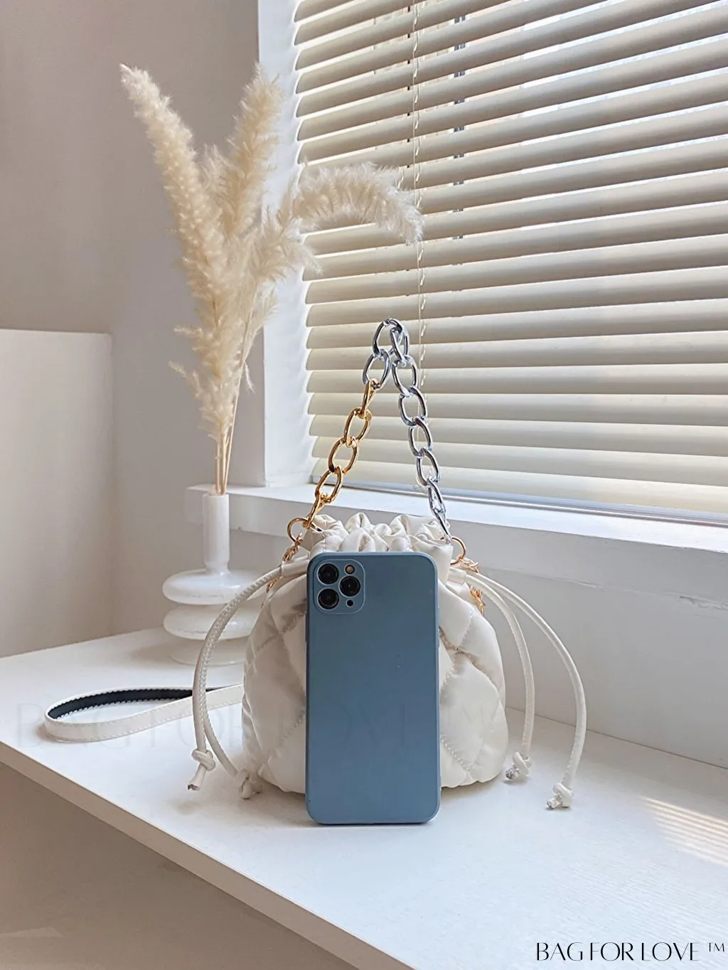 BagForLove - Chic Embroidered Chain Bucket Bag - Stylish Handbag for Women