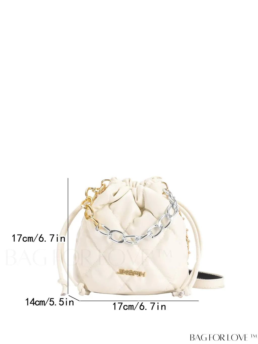 BagForLove - Chic Embroidered Chain Bucket Bag - Stylish Handbag for Women