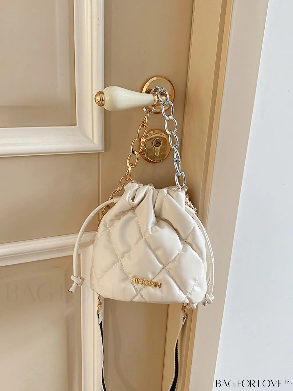 BagForLove - Chic Embroidered Chain Bucket Bag - Stylish Handbag for Women