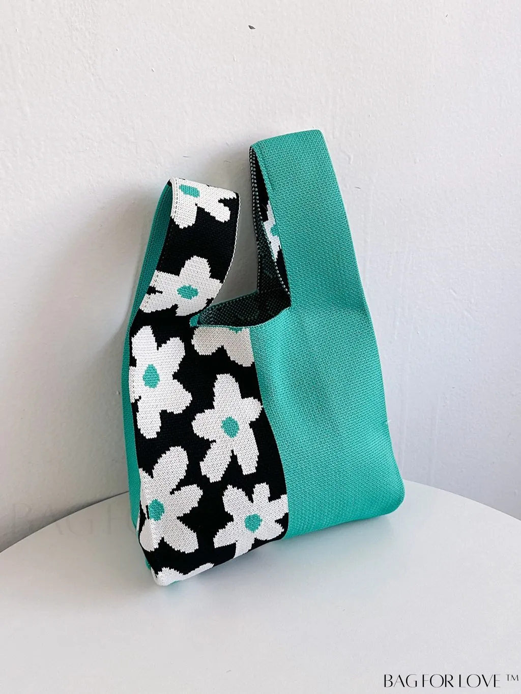 BagForLove - Colorblock Floral Handbag: Lightweight, Stylish Gift for Festivals, Travel, and Everyday Use