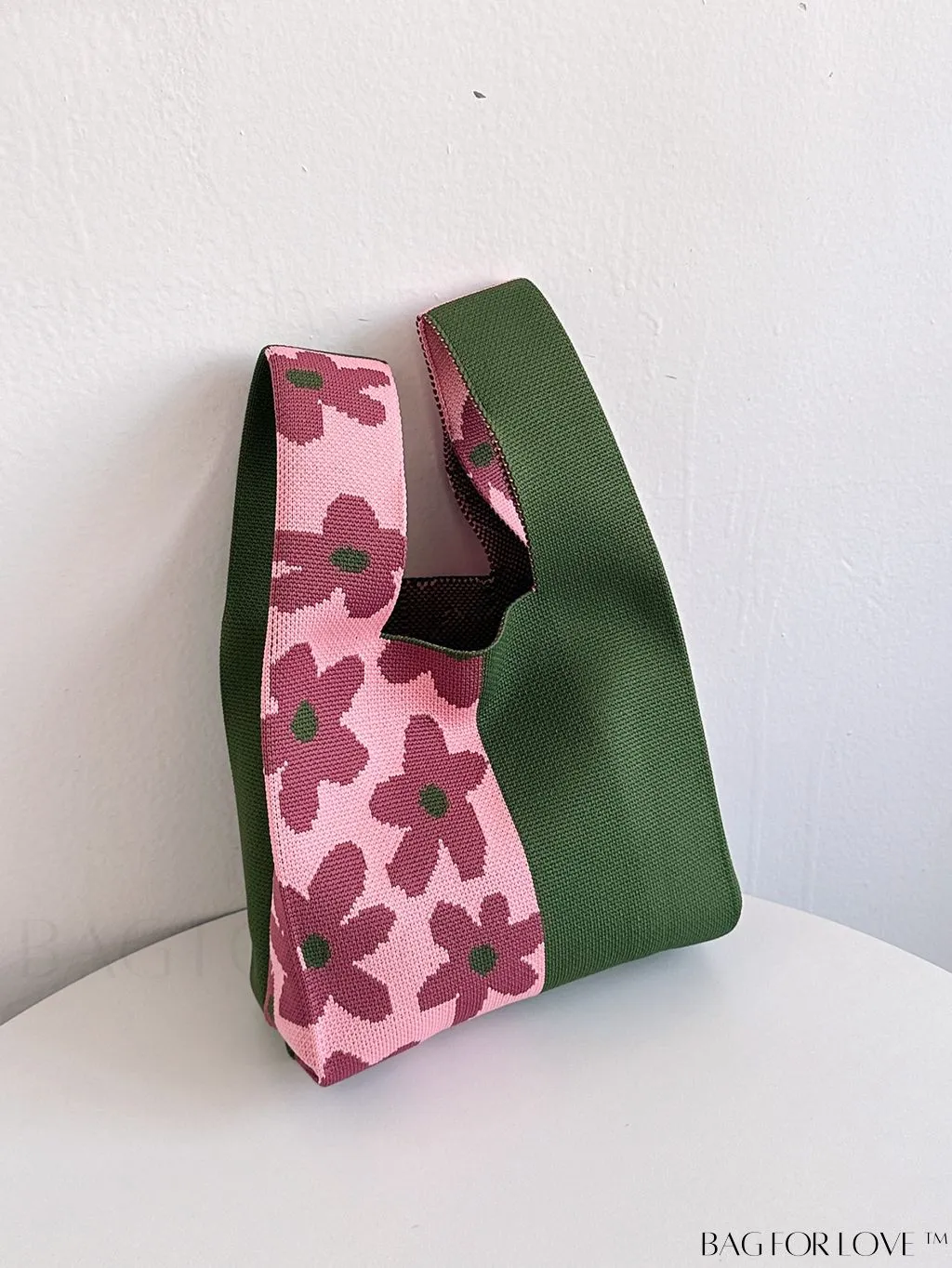BagForLove - Colorblock Floral Handbag: Lightweight, Stylish Gift for Festivals, Travel, and Everyday Use