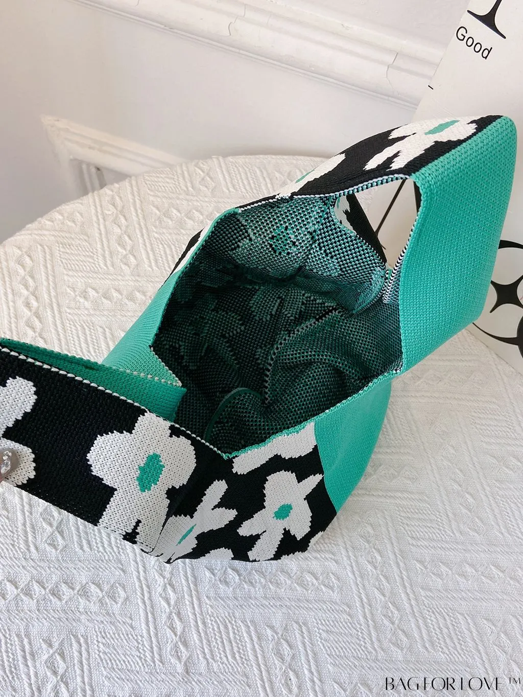 BagForLove - Colorblock Floral Handbag: Lightweight, Stylish Gift for Festivals, Travel, and Everyday Use