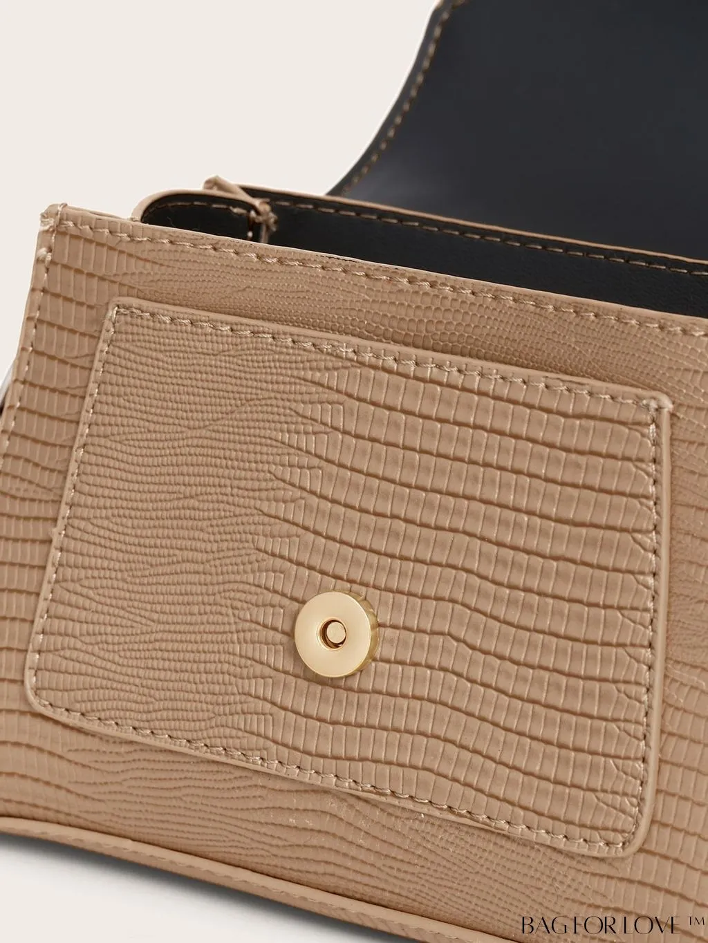 BagForLove - Compact Croc-Embossed Satchel: Stylish and Practical.