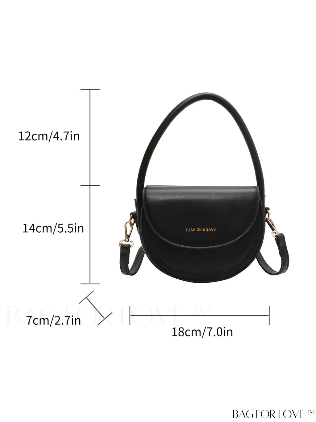 BagForLove - Compact Fashion Flip Handbag with Adjustable Strap and Stylish Printed Design