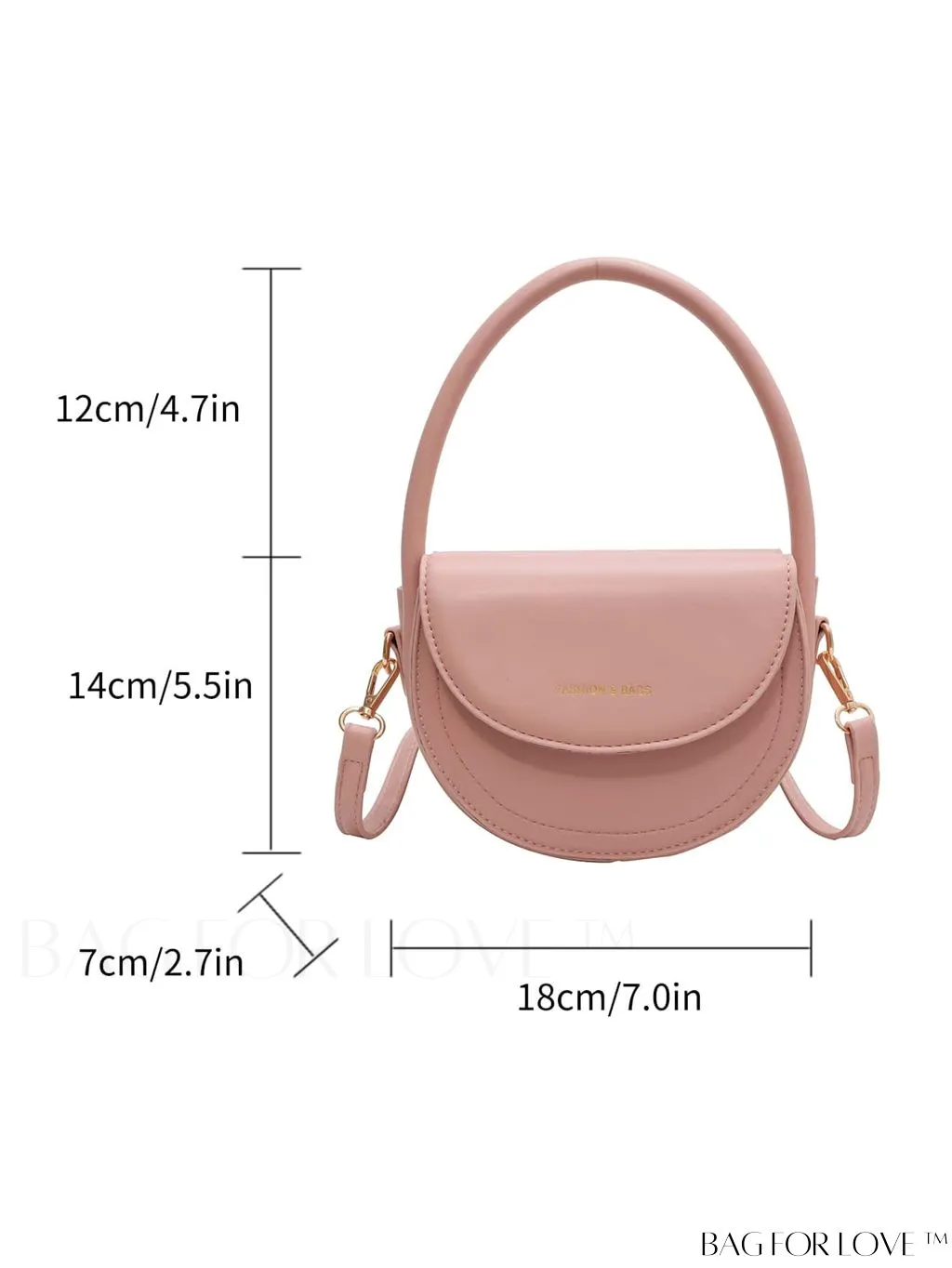 BagForLove - Compact Fashion Flip Handbag with Adjustable Strap and Stylish Printed Design