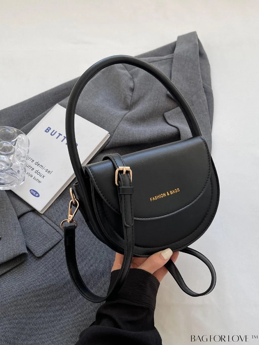 BagForLove - Compact Fashion Flip Handbag with Adjustable Strap and Stylish Printed Design