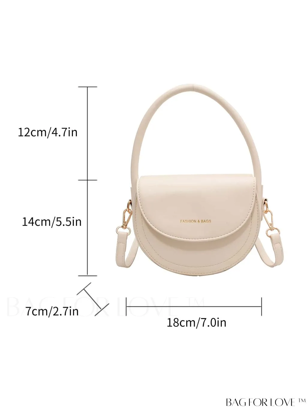 BagForLove - Compact Fashion Flip Handbag with Adjustable Strap and Stylish Printed Design