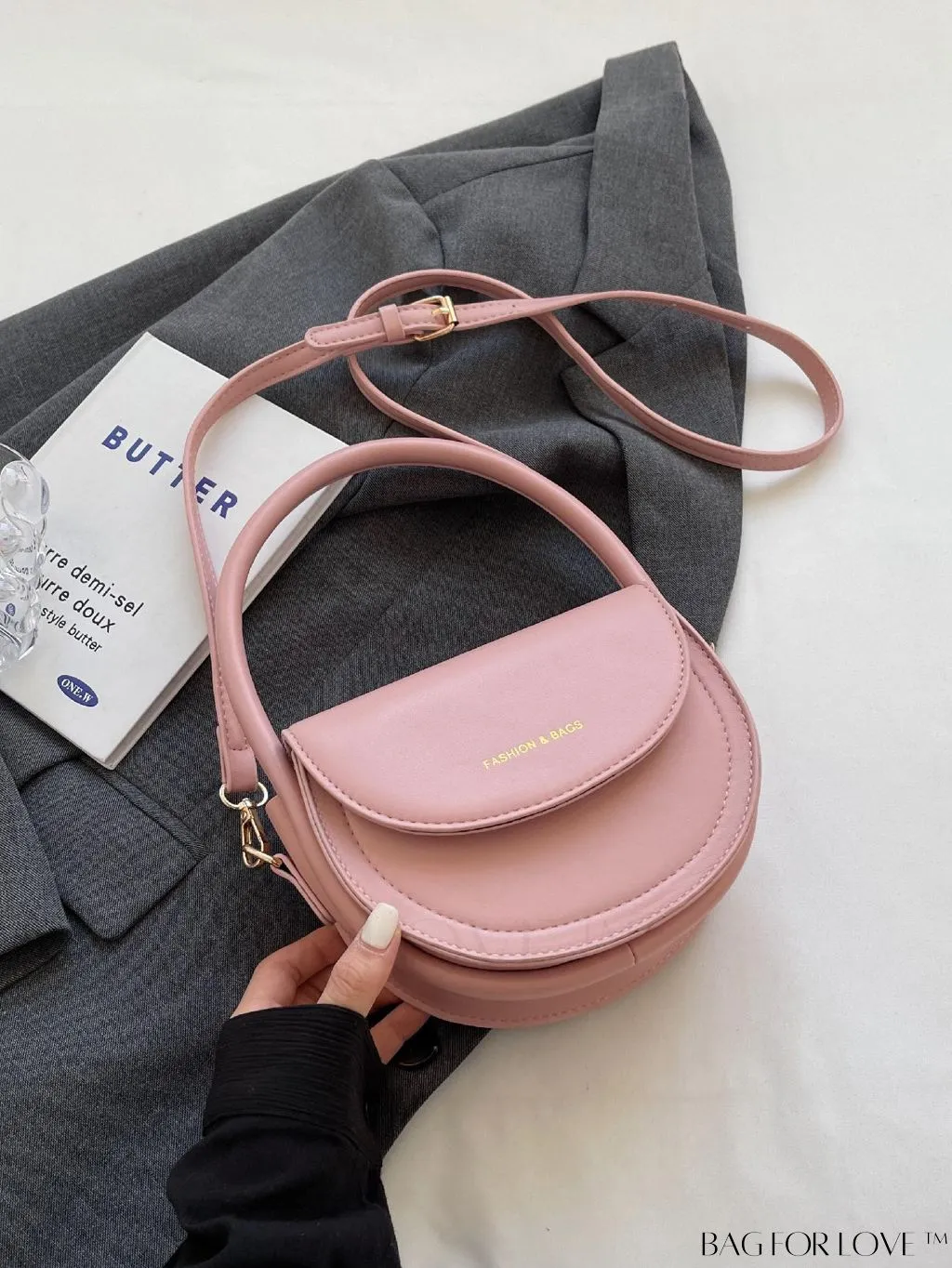 BagForLove - Compact Fashion Flip Handbag with Adjustable Strap and Stylish Printed Design
