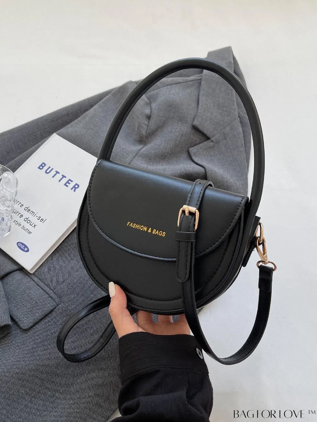 BagForLove - Compact Fashion Flip Handbag with Adjustable Strap and Stylish Printed Design