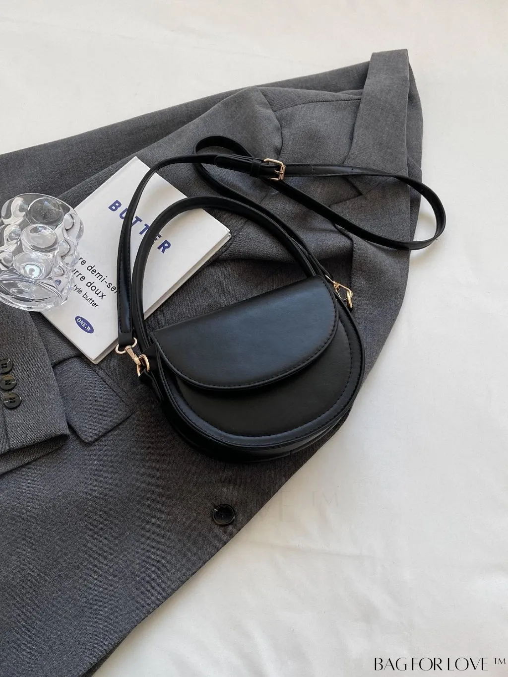 BagForLove - Compact Fashion Flip Handbag with Adjustable Strap and Stylish Printed Design