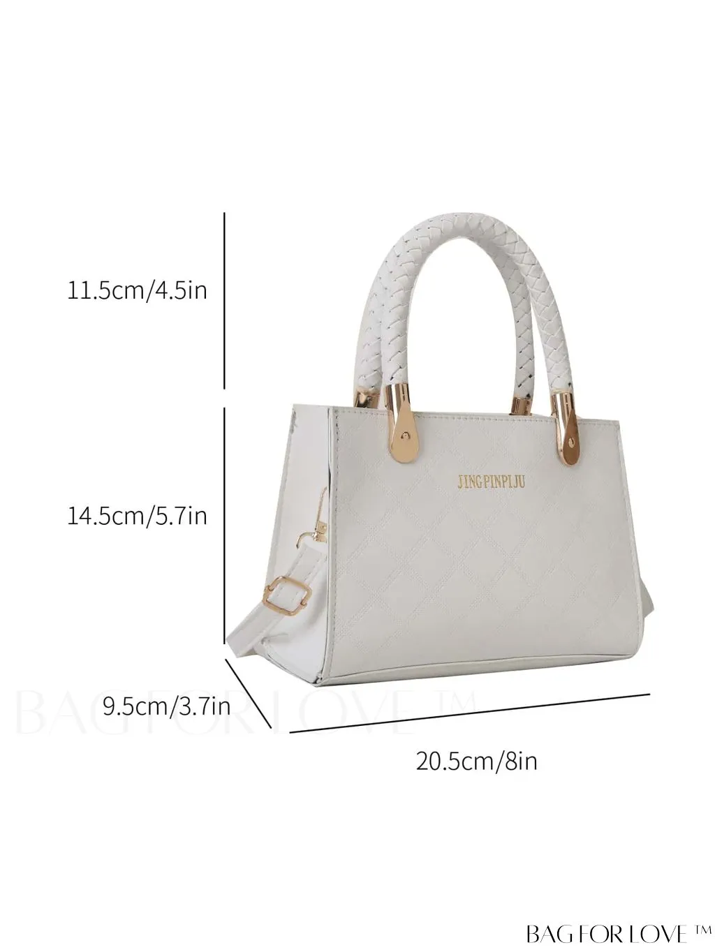 BagForLove - Compact Geometric Pattern Crossbody Bag: Stylish and Versatile Handheld Square Bag