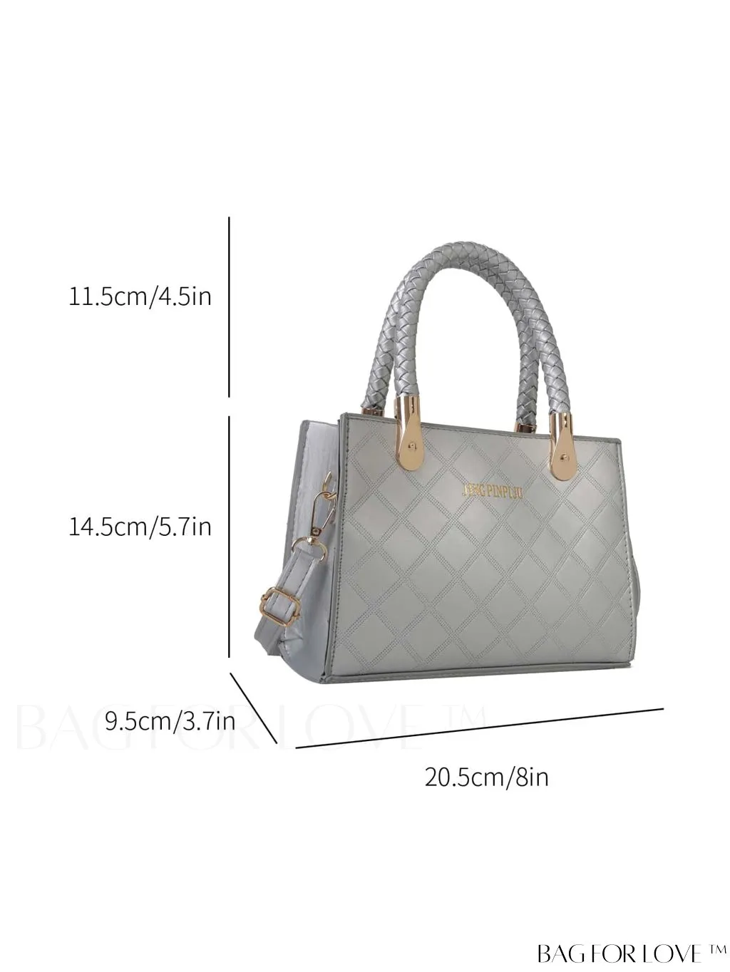 BagForLove - Compact Geometric Pattern Crossbody Bag: Stylish and Versatile Handheld Square Bag