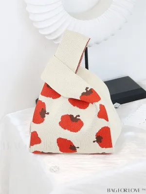 BagForLove - Handcrafted Color Block Knit Bag: Stylish Vintage Tote/Clutch for Women - Beach Vacay Style