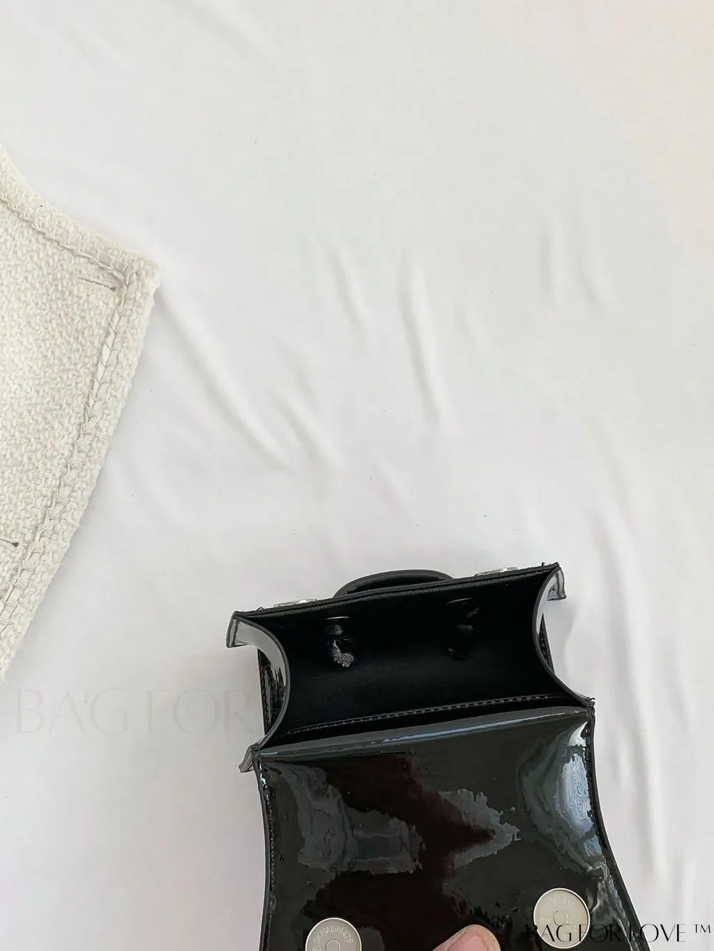 BagForLove - Metallic PU Mini Flap Square Bag - Stylish and Compact