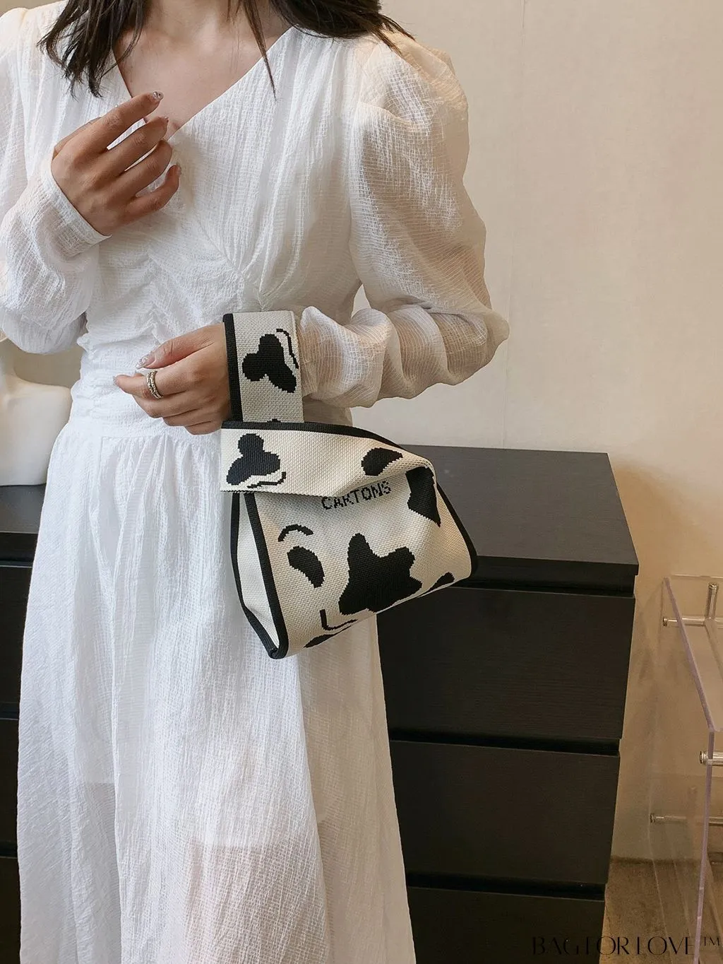 BagForLove - Modern Knitted Handbag: Stylish Contrasting Colors, Fresh Shoulder Bag Design