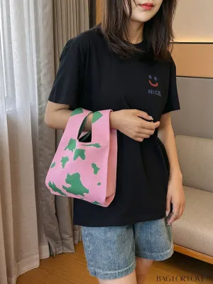 BagForLove - Modern Knitted Handbag: Stylish Contrasting Colors, Fresh Shoulder Bag Design