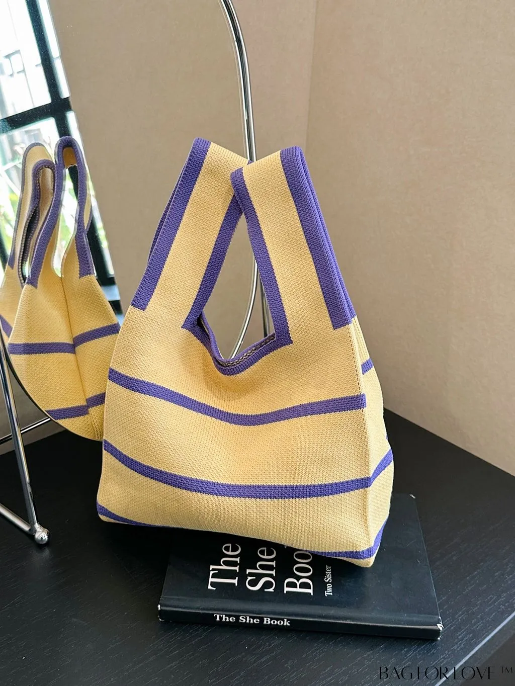BagForLove - Stylish Crochet Handbag with Mini Contrast Colors