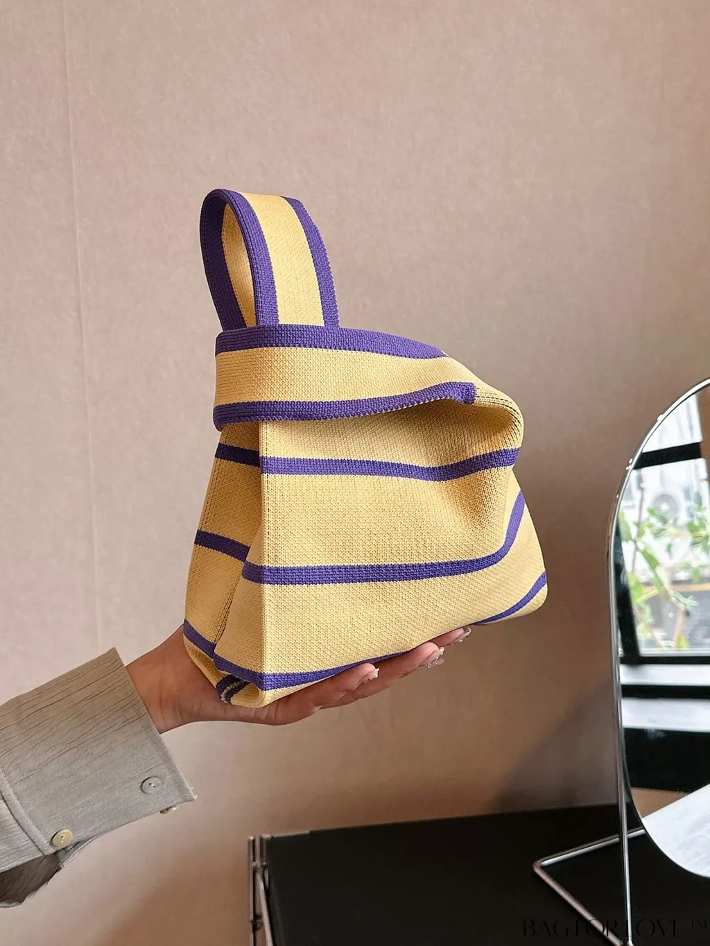 BagForLove - Stylish Crochet Handbag with Mini Contrast Colors