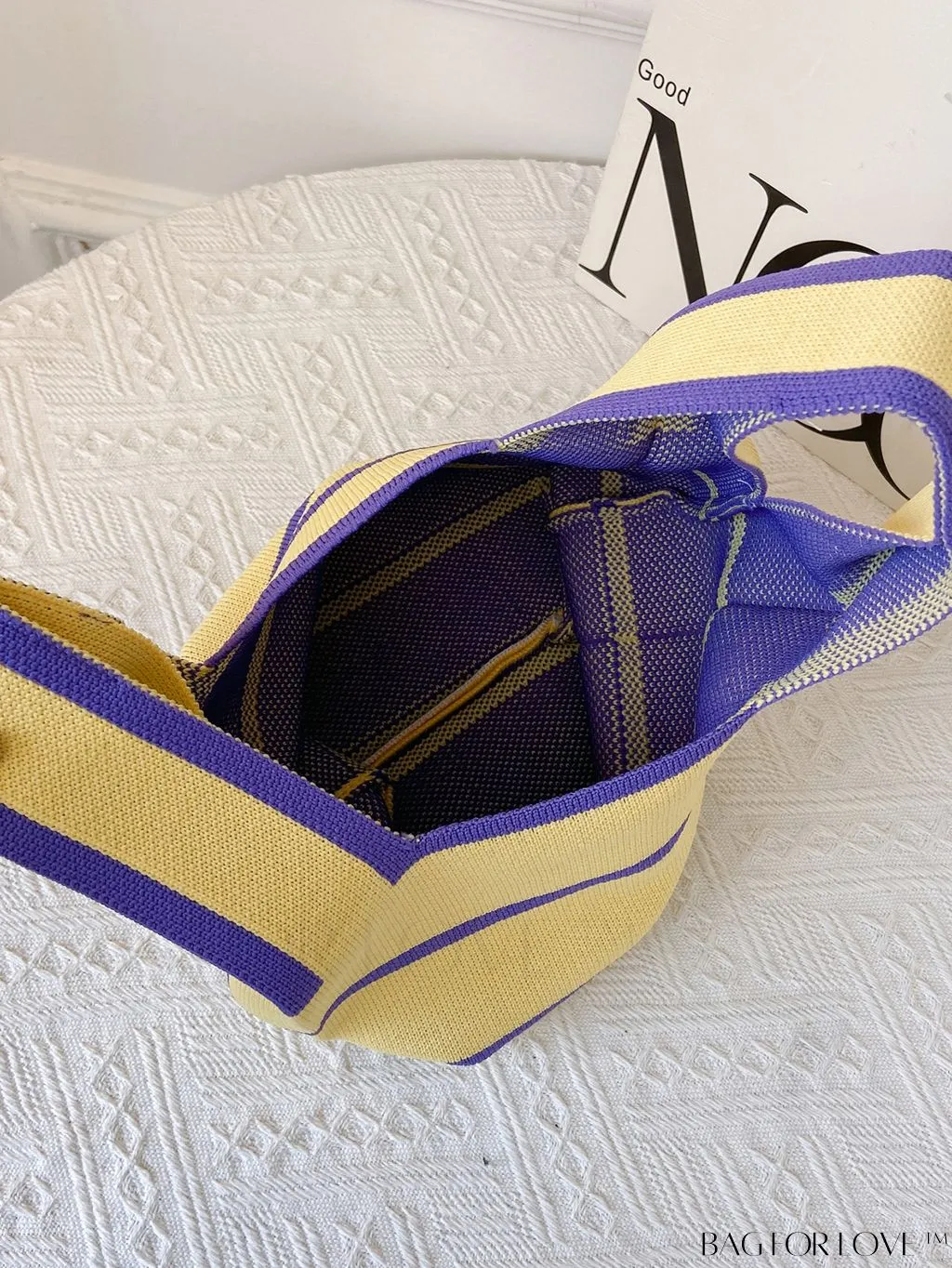 BagForLove - Stylish Crochet Handbag with Mini Contrast Colors