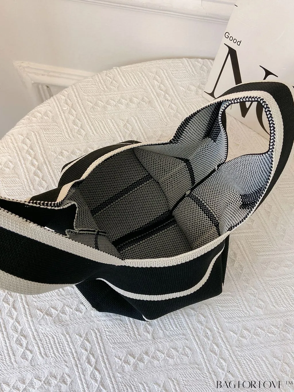BagForLove - Stylish Crochet Handbag with Mini Contrast Colors