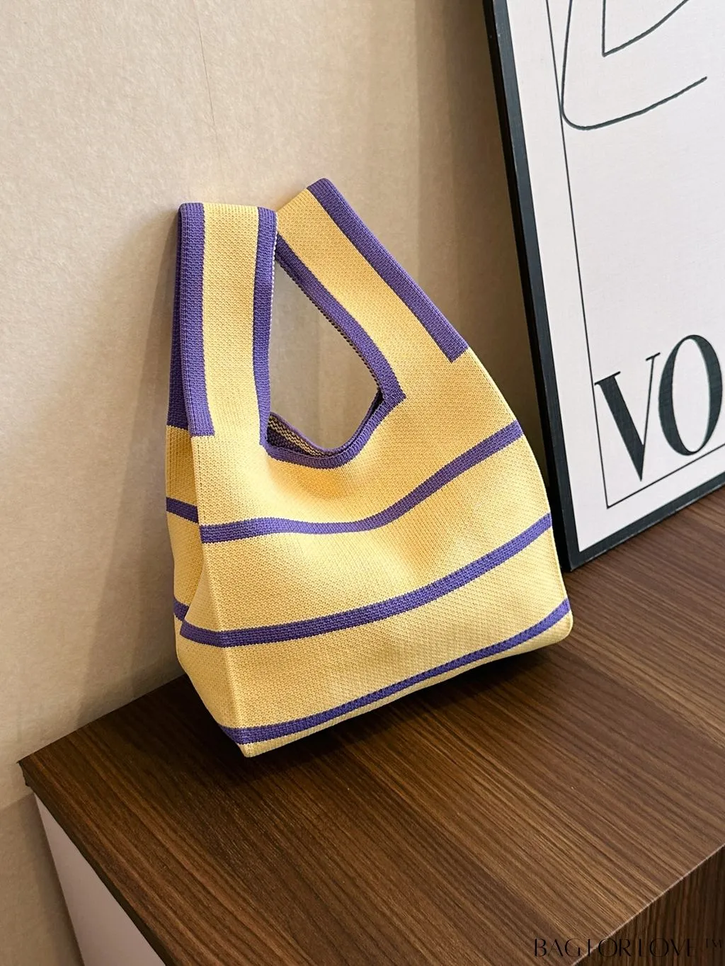 BagForLove - Stylish Crochet Handbag with Mini Contrast Colors