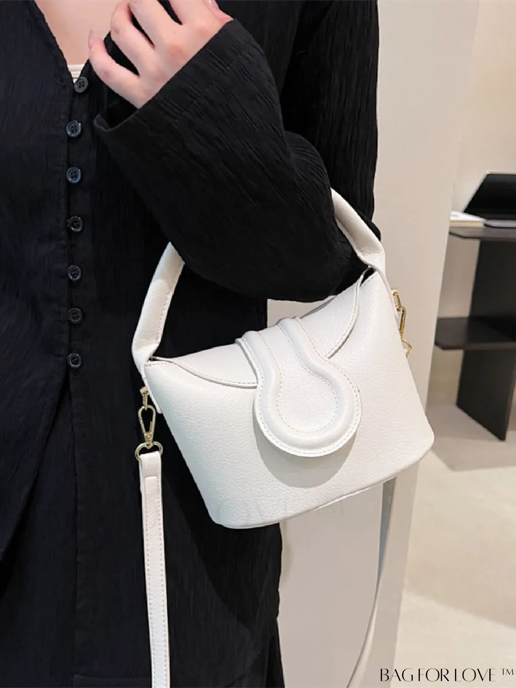BagForLove - Stylish Flap Handbag: Adjustable Shoulder Strap included