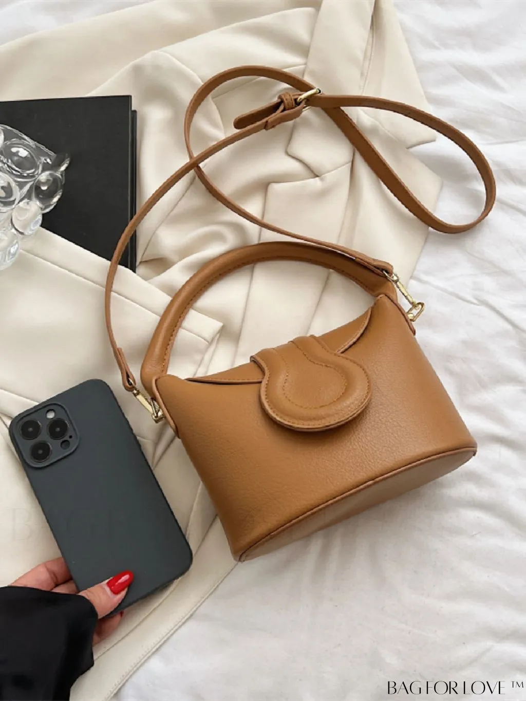 BagForLove - Stylish Flap Handbag: Adjustable Shoulder Strap included