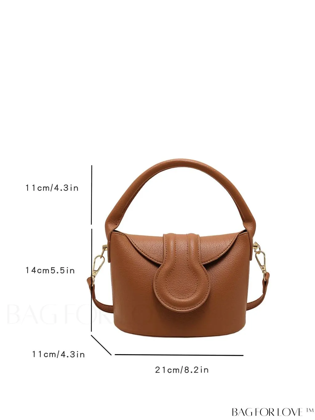BagForLove - Stylish Flap Handbag: Adjustable Shoulder Strap included