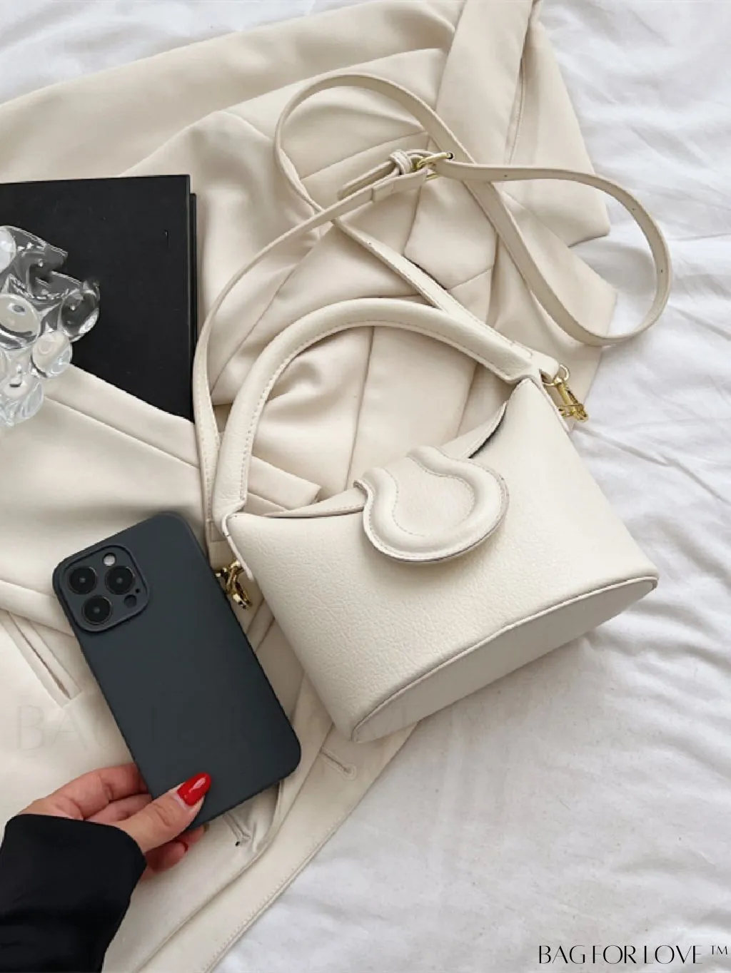 BagForLove - Stylish Flap Handbag: Adjustable Shoulder Strap included