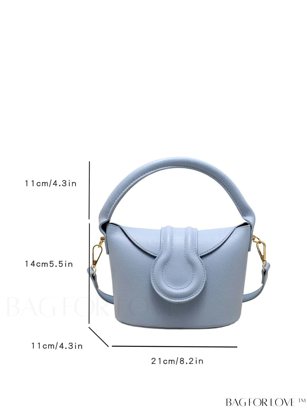 BagForLove - Stylish Flip-Top Handbag: Adjustable Shoulder Strap for Maximum Versatility