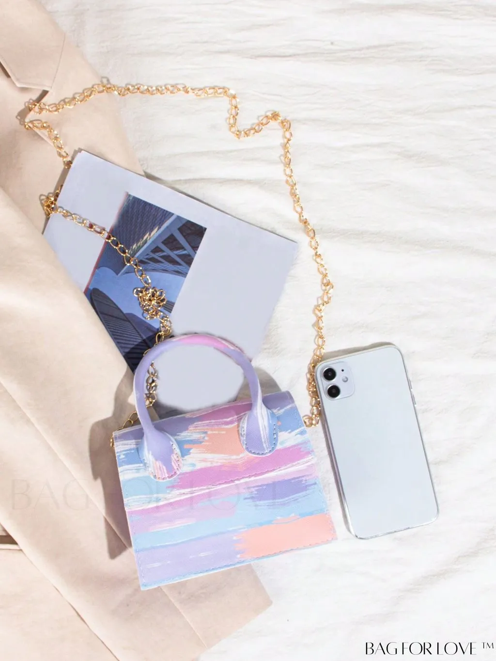 BagForLove - Stylish Mini Chain Handbag in PU Leather