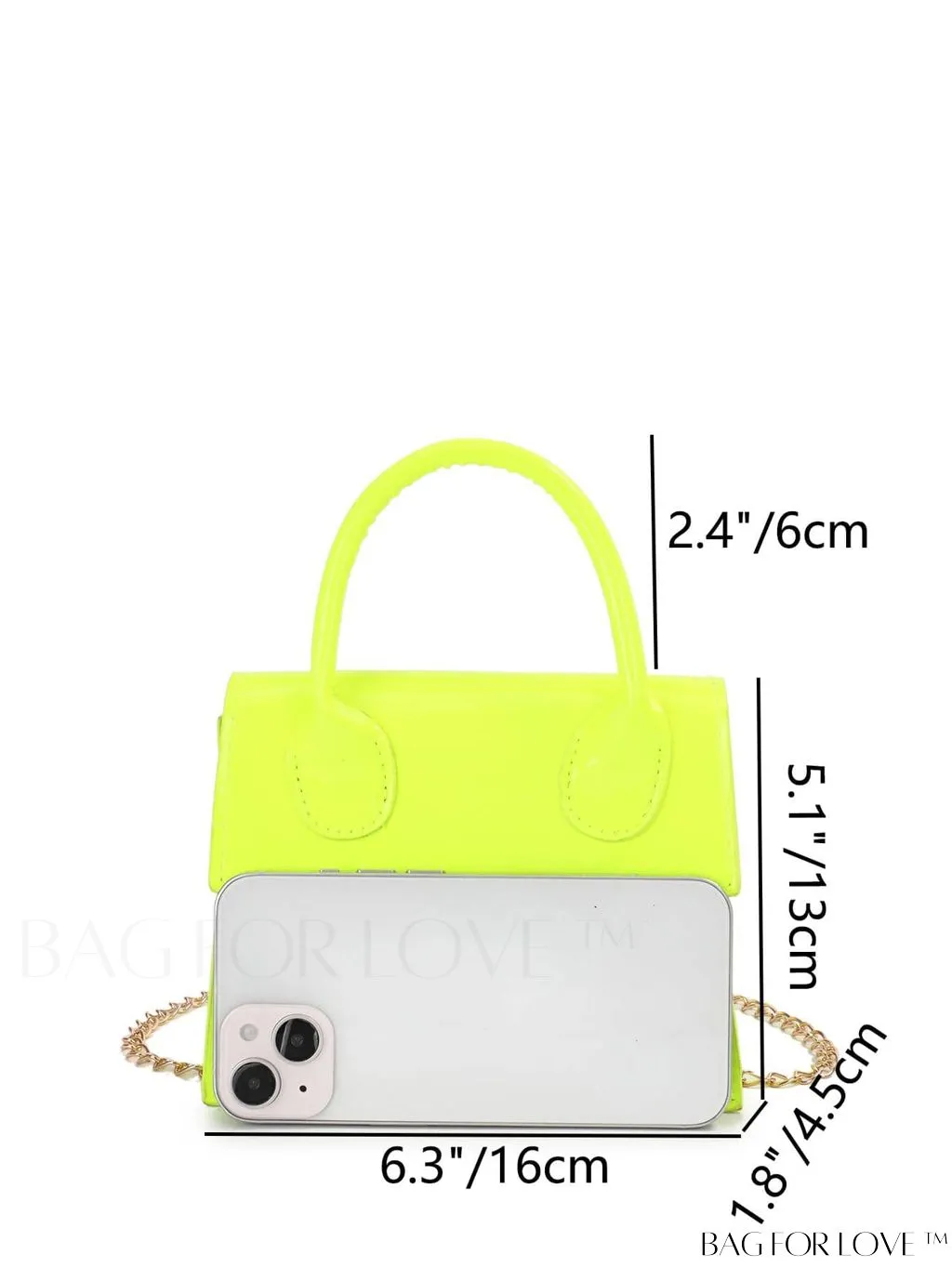 BagForLove - Stylish Mini Chain Handbag in PU Leather