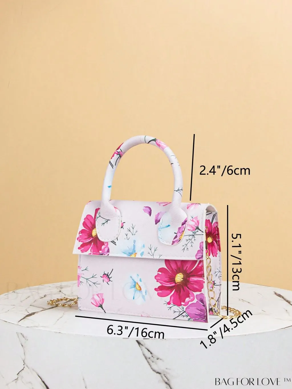 BagForLove - Stylish Mini Chain Handbag in PU Leather