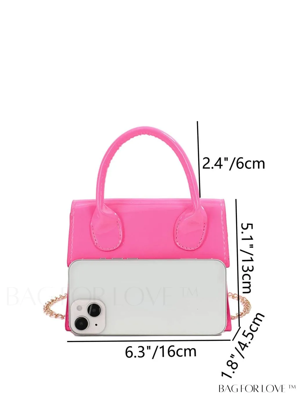 BagForLove - Stylish Mini Chain Handbag in PU Leather