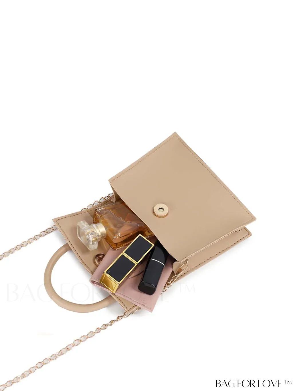 BagForLove - Stylish Mini Chain Handbag in PU Leather