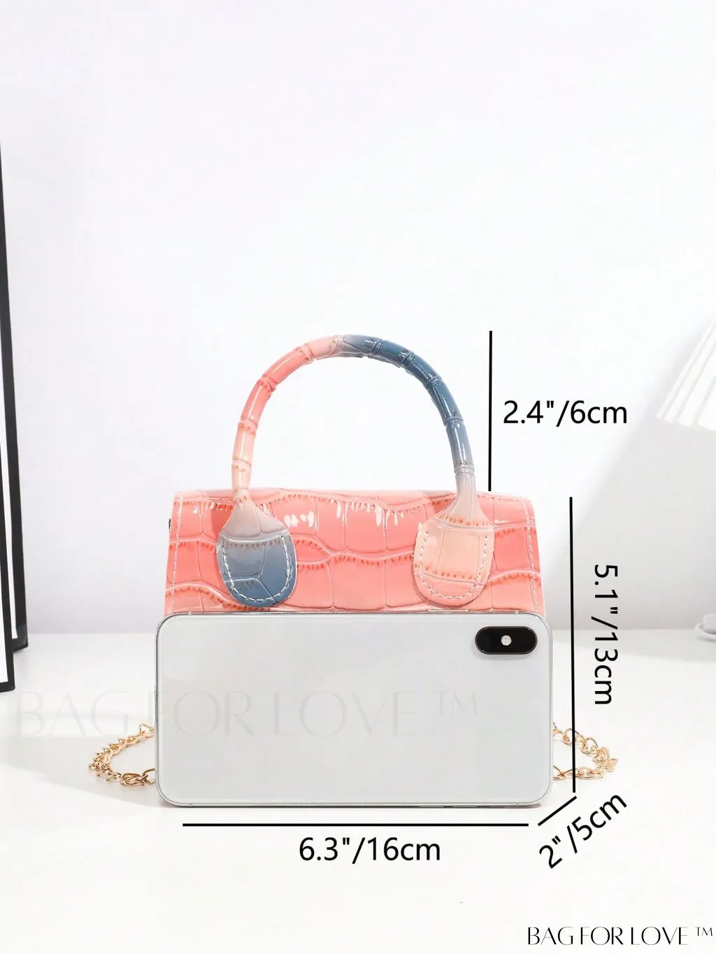 BagForLove - Stylish Mini Chain Handbag in PU Leather