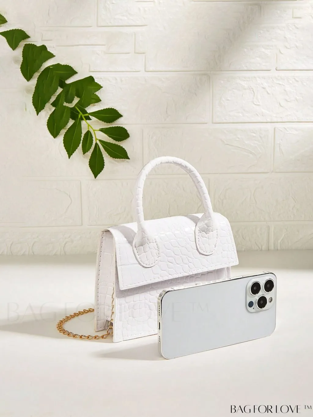 BagForLove - Stylish Mini Chain Handbag in PU Leather