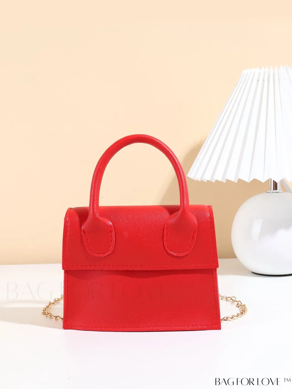 BagForLove - Stylish Mini Chain Handbag in PU Leather