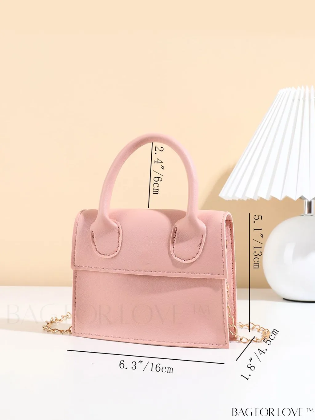 BagForLove - Stylish Mini Chain Handbag in PU Leather