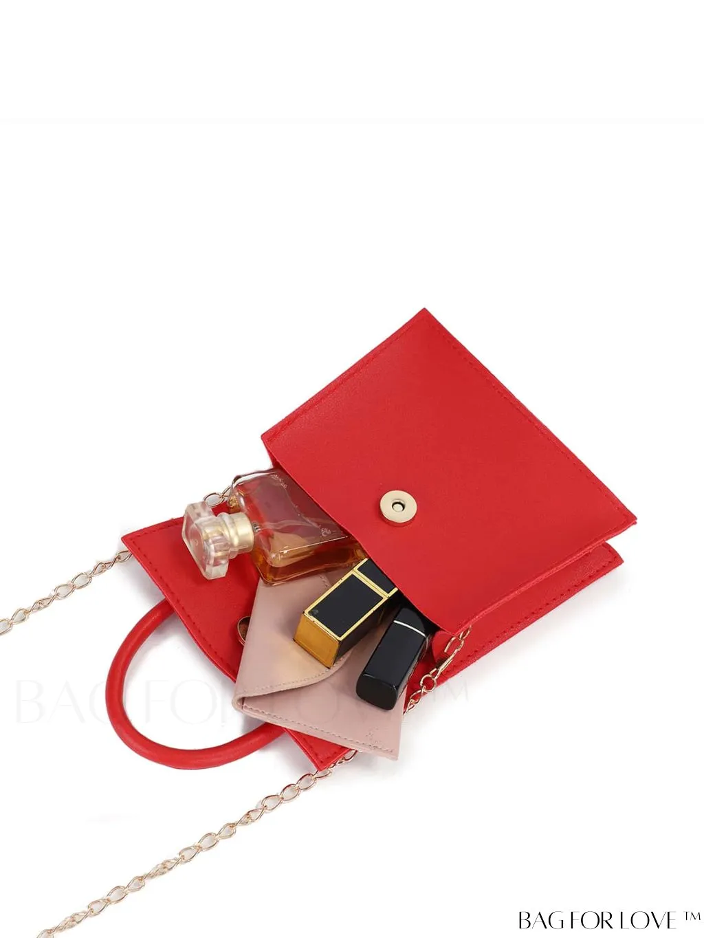 BagForLove - Stylish Mini Chain Handbag in PU Leather