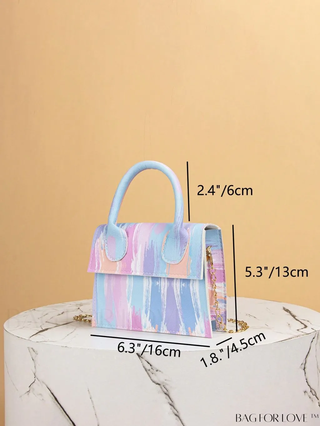BagForLove - Stylish Mini Chain Handbag in PU Leather