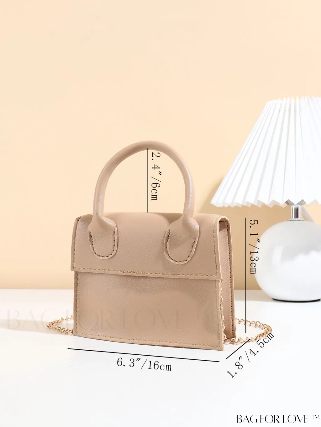 BagForLove - Stylish Mini Chain Handbag in PU Leather