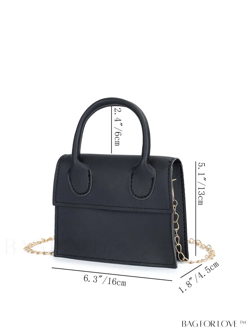 BagForLove - Stylish Mini Chain Handbag in PU Leather