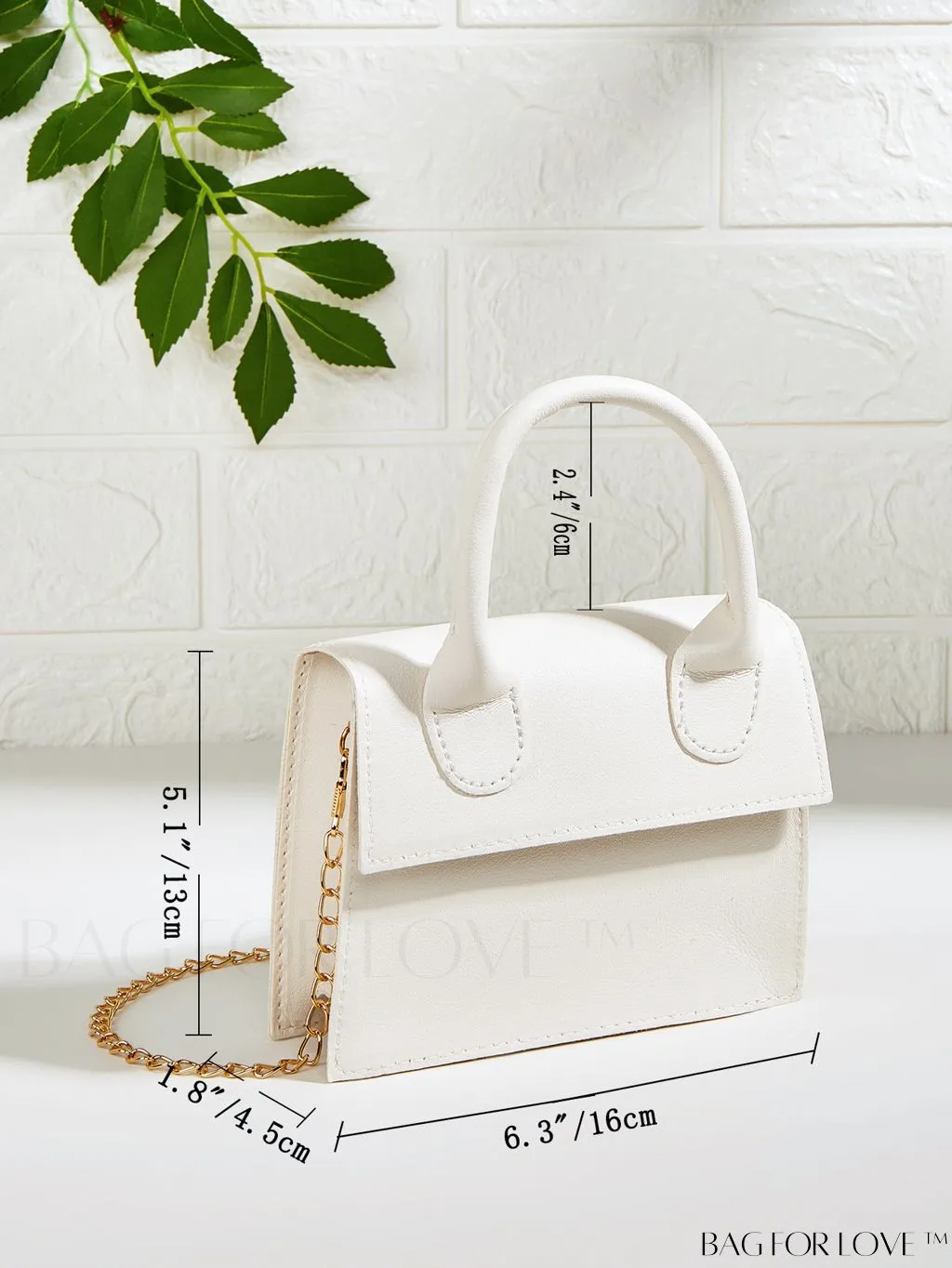 BagForLove - Stylish Mini Chain Handbag in PU Leather